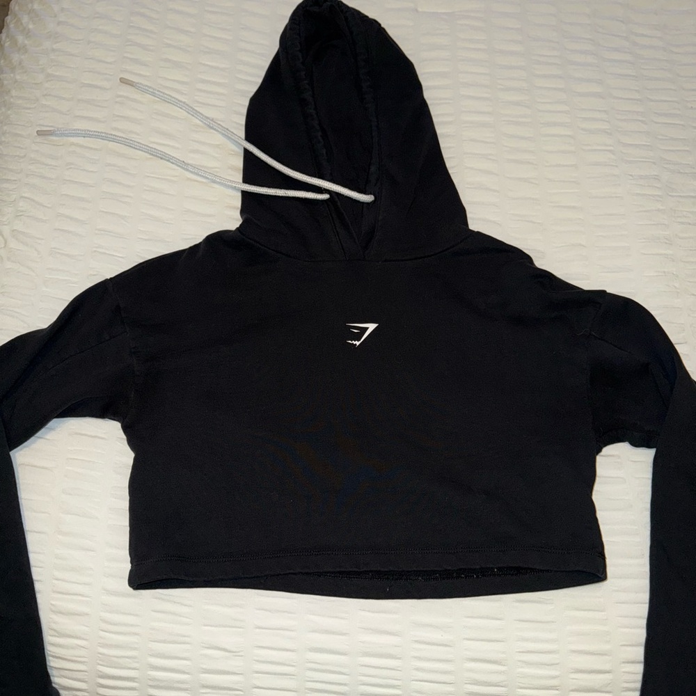 Gymshark Black Women's Crop Hoodie